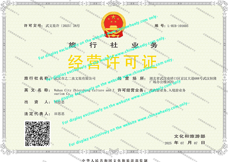Travel Agency Business License